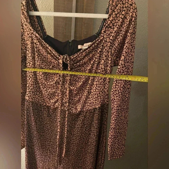 NWOT Hutch Oakley jumpsuit S peach copper floral ditsy - Picture 6 of 12